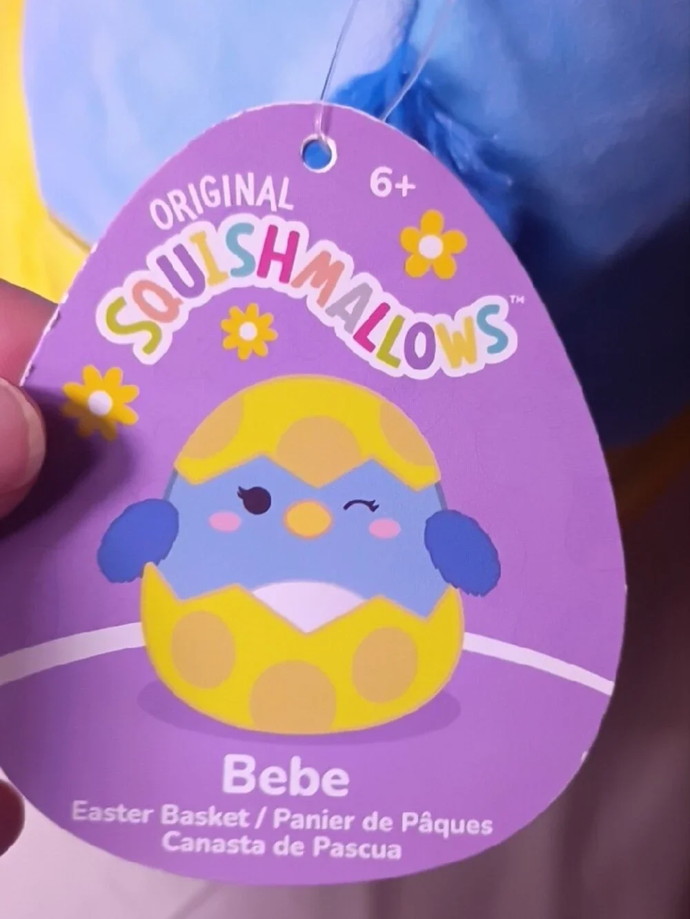 Squishmallows Yellow & Blue Chick Plush Handbag